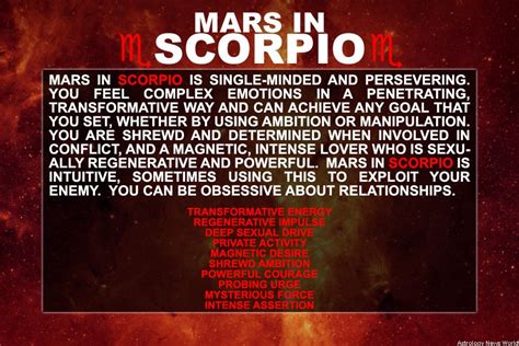 scorpio mars in bed|Mars In Scorpio: What This Astrological Placement。